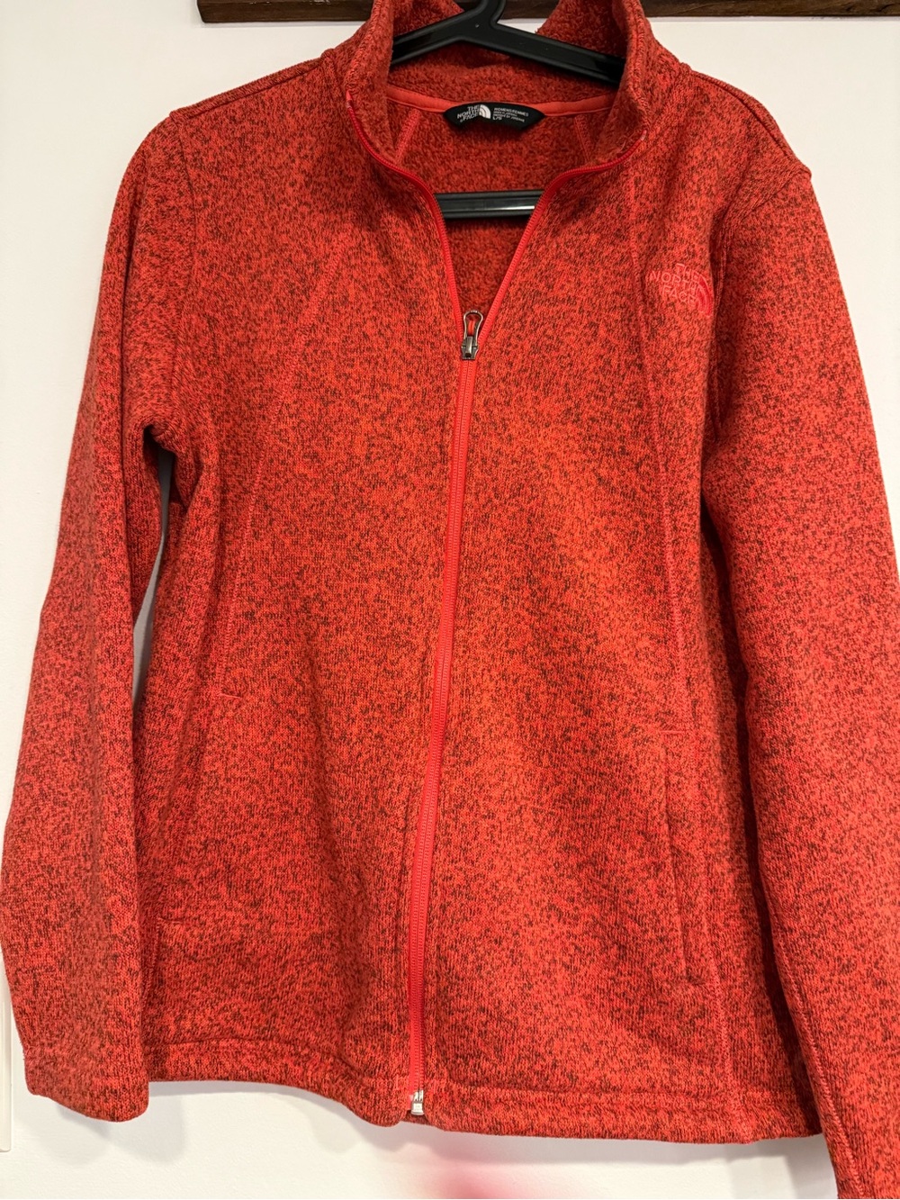 The North Face Orange Heather Full-Zip Utility Jacket